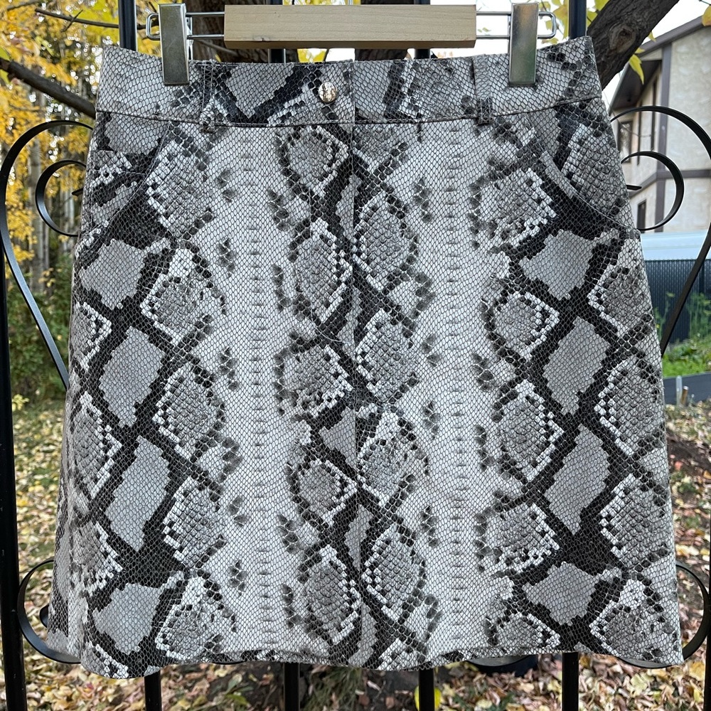 Maje Leather skirt Snakeskin pattern Size 40 (8/10)